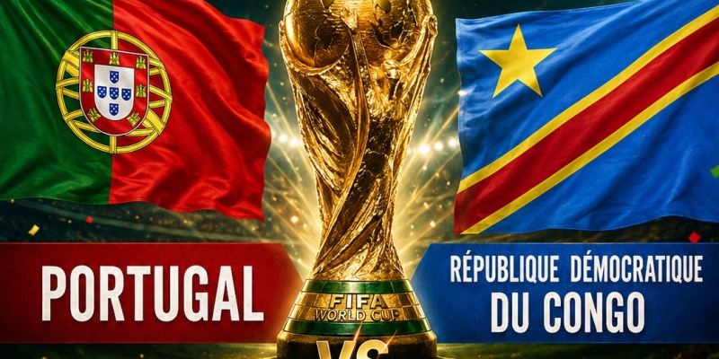 Match Coupe du Monde Football - Portugal / République Démocratique du Congo
