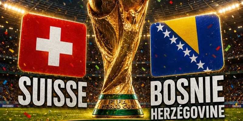 Match Coupe du Monde Football - Suisse / Bosnie Herzégovine