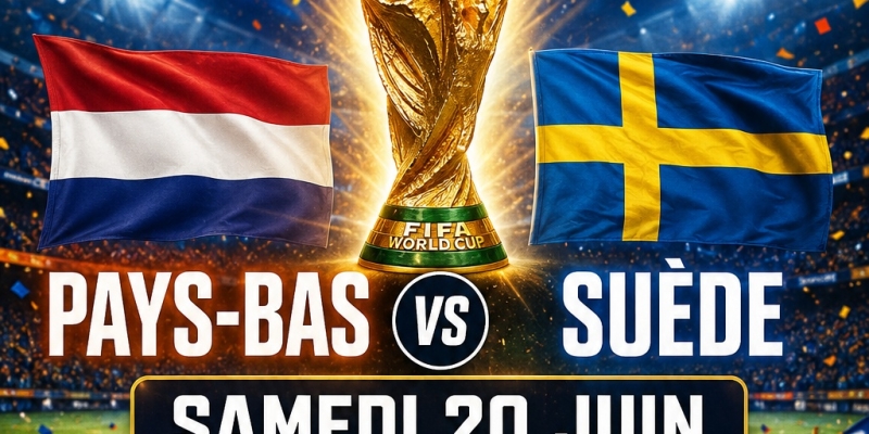 Match Coupe du Monde Football - Pays Bas / Suede
