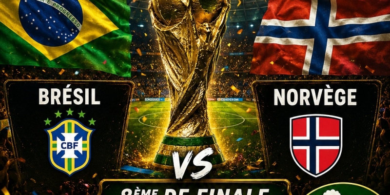 Brésil / Norvège - 1/8 finale coupe du monde 