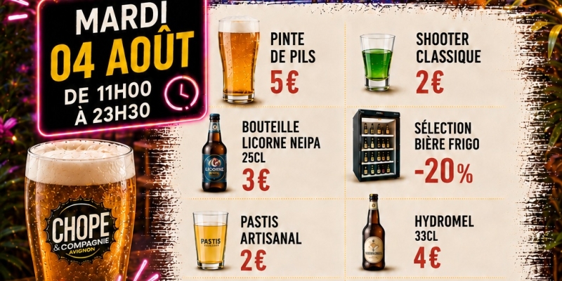 Happy Hour du Mardi