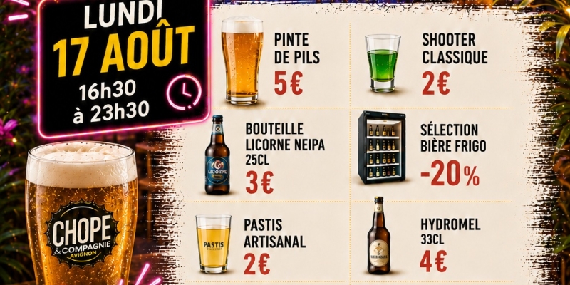 Happy Hour du Lundi