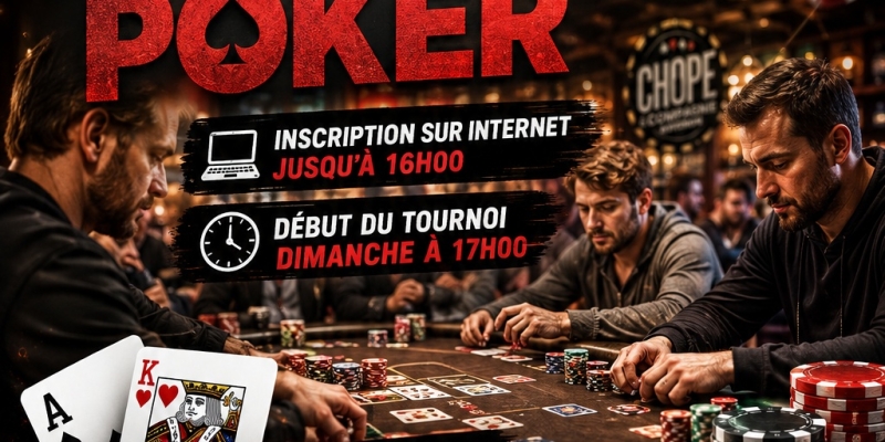 Tournoi de Poker en collaboration avec Red Cactus