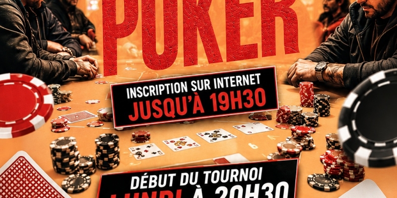 Tournoi de Poker en collaboration avec Red Cactus