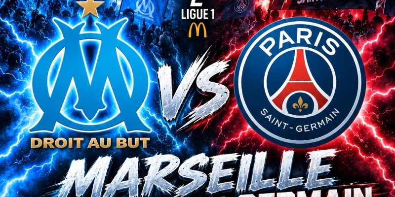 Retransmission Match Foot  Marseille / Paris SG - Ligue 1