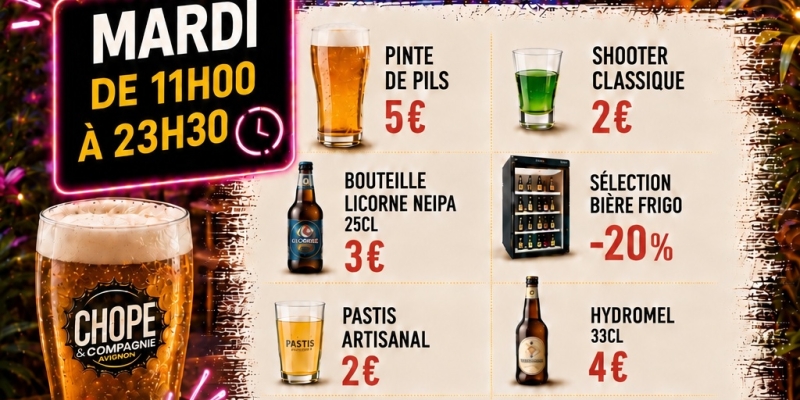 Happy Hour du Mardi