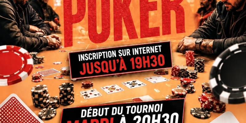 Tournoi de Poker en collaboration avec Red Cactus