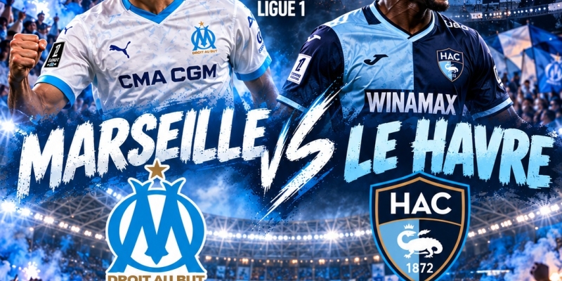 Retransmission Match Foot  Marseille / Le Havre  - Ligue 1