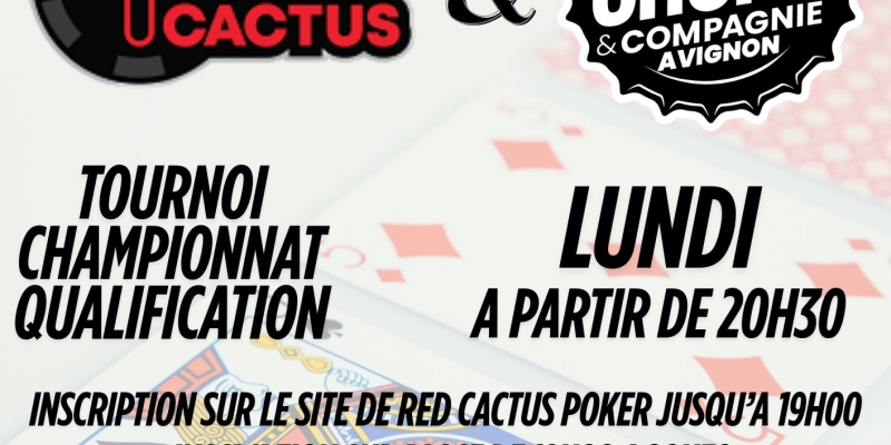 Tournoi de Poker en collaboration avec Red Cactus
