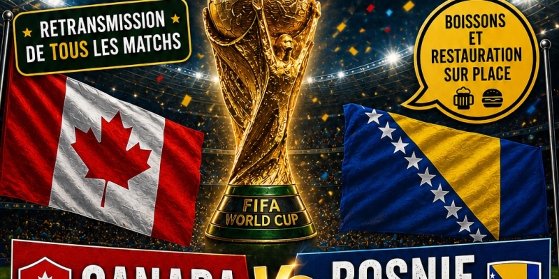 Match Coupe du Monde Football - Canada / Bosnie Herzegovine